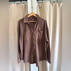 Aerie Lumberjane Waffle Knit Shirt- Medium
